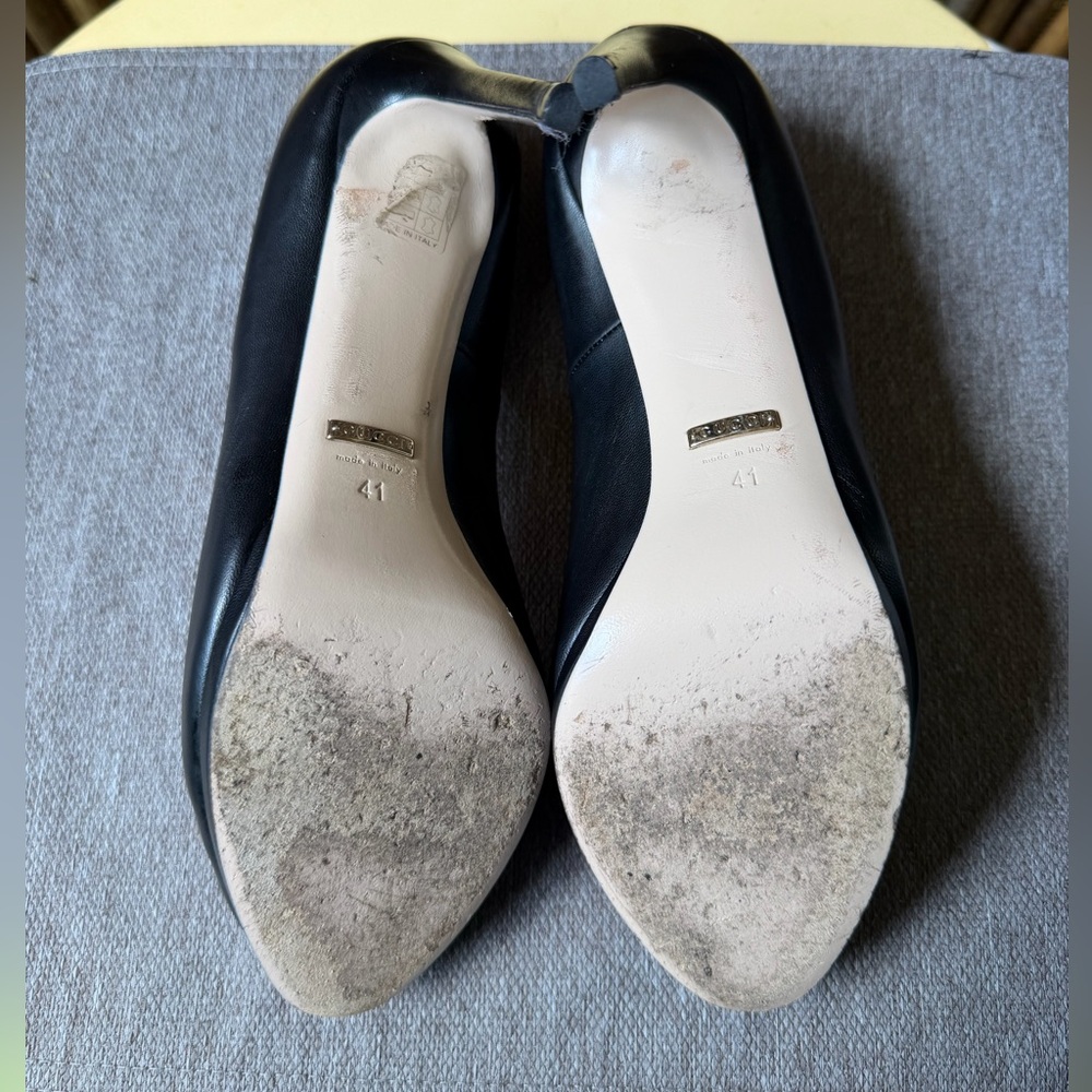 GUCCI horsebit leather heels - Picture 7 of 8